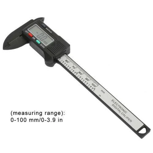 100mm Carbon Fiber Digital Caliper Gauge Micrometer Ruler - Electronic Tool
