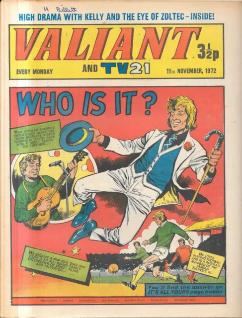 vintage Valiant & TV21 boys comic Nov 11th 1972 Star Trek Billy Bunter