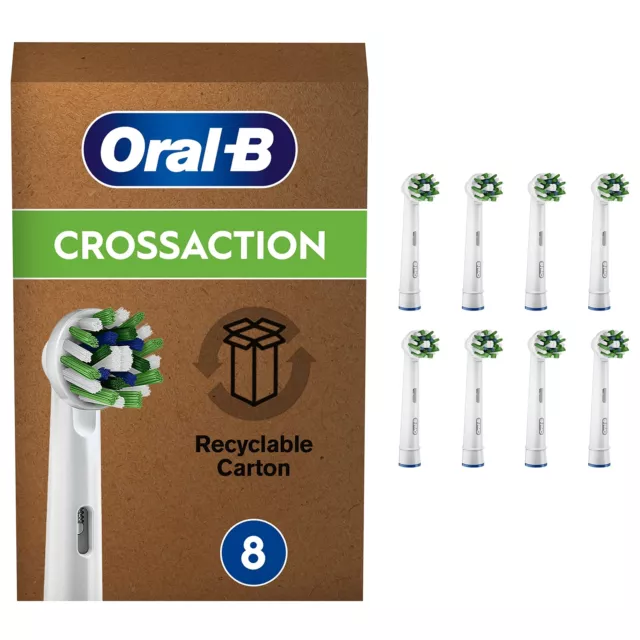Oral-B Pro Cross Action Noire Brossettes pour Brosse à dents électriques, Pack D