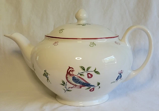 Vintage Johnson Brothers TWELVE DAYS OF CHRISTMAS TEAPOT