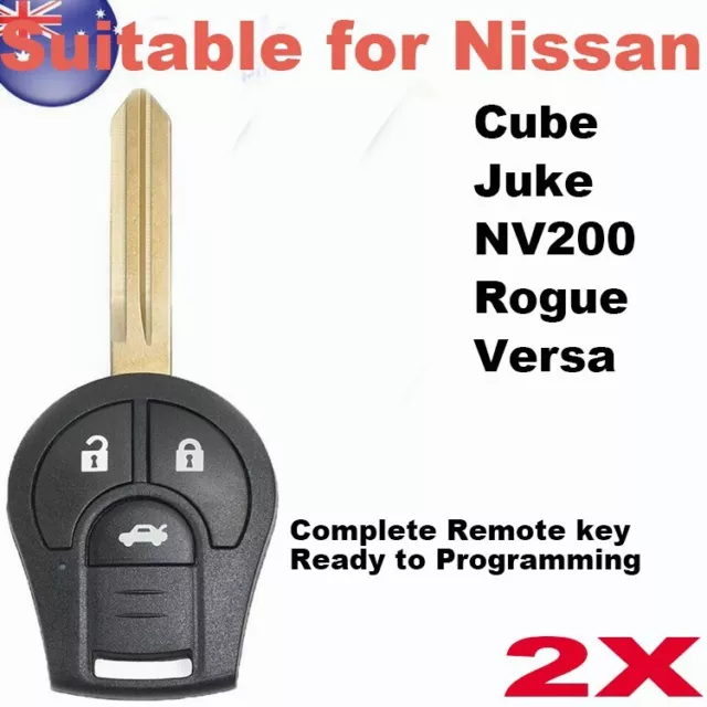 2Complete Remote Key Fob Suitable for NISSAN Cube Juke NV200 Rogue Versa 2008-14