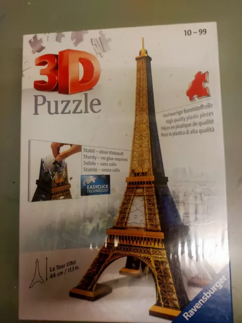 RAVENSBURGER EIFFEL TOWER 3D Puzzle. BRAND NEW & SEALED. £10.00 - PicClick  UK