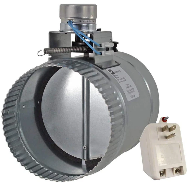 NEW 6 In. Motorized Adjustable Damper Easy to use Closed