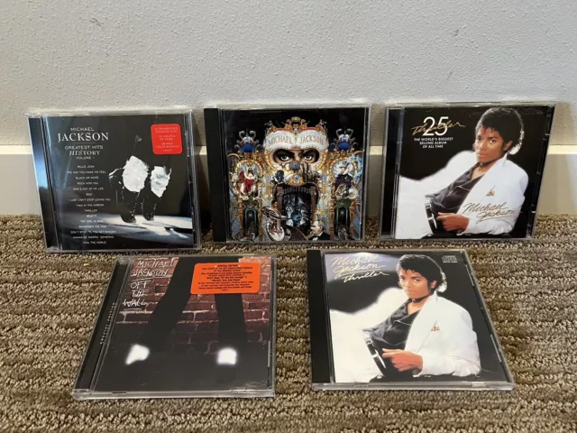 MICHAEL JACKSON 5 Disc CD / DVD Lot - Off The Wall, Thriller, Dangerous ...