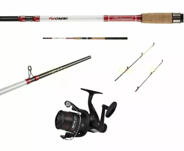 SHAKESPEARE BETA Multi Feeder Fishing Rod 2 Tip Red & Reel with Line 8ft  £35.68 - PicClick UK