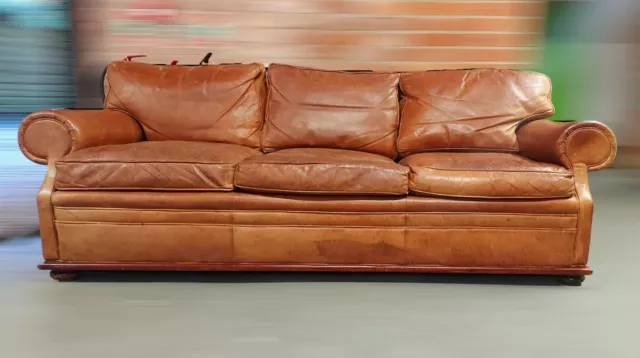 Ralph lauren on sale leather couch