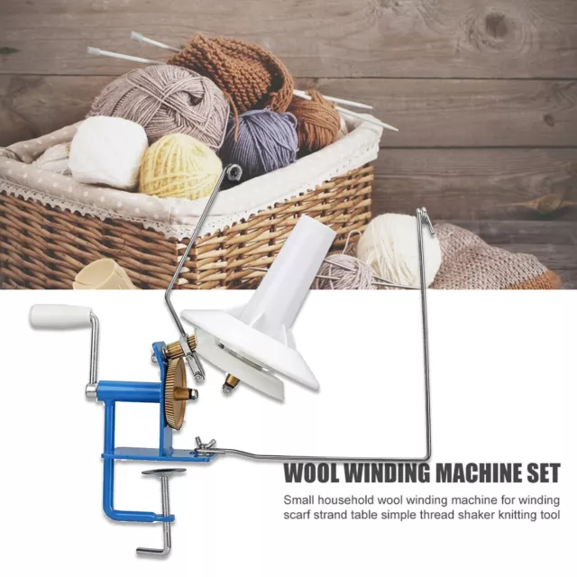 Needlecraft Large Jumbo Metal Yarn/Wool/String/Fiber Ball Winder Hand Operated