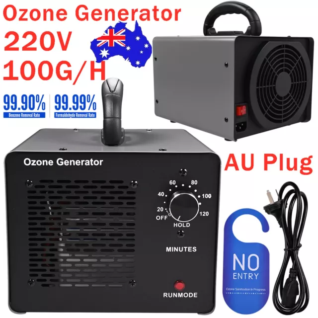 100G/H Ozone Generator Ozonator Machine Air Purifier Clean Deodoriser Ionizer A+