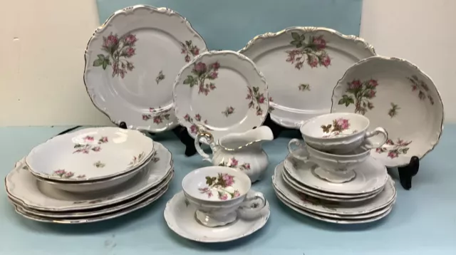 Lot Bavarian Porcelain by Hertel-Jacob 21 Pieces