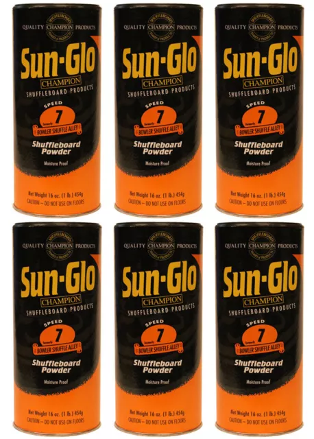 Sun-Glo Speed #7 Shuffleboard  Wax- 6 Cans