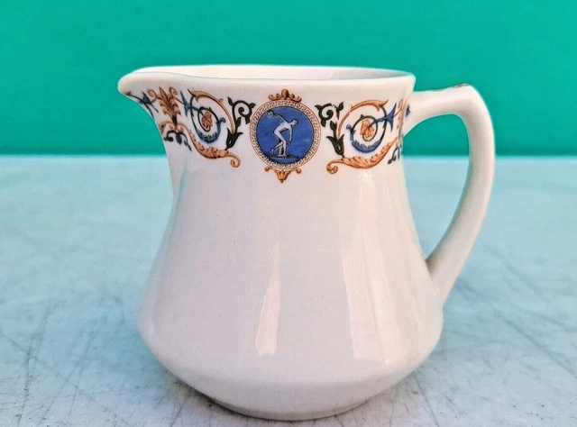 Milwaukee Road Galatea Olympian Cream Pitcher Railroad  1930s Syracuse China