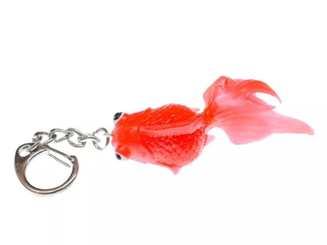 Koi Goldfisch Schlüsselanhänger Miniblings Anhänger Schlüsselring Fisch rot