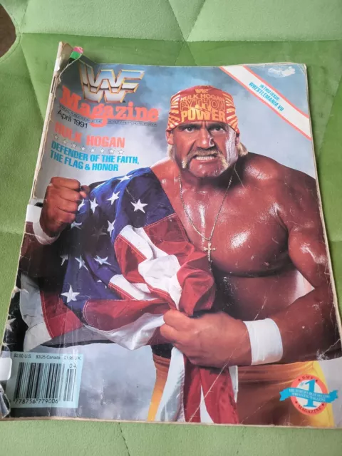 WWF WWE Magazine (wrestling, Hulk Hogan, The Undertaker, April 1991)