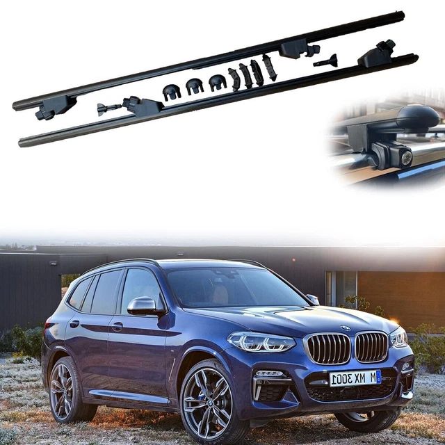 Barres de toit transversales pour BMW X3 F25 G01 2011-2024 Alu Gris 2x ABE