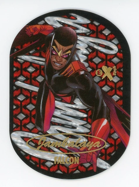 2022 UD Marvel Fleer Ultra Avengers Falcon JAMBALAYA Insert 4 of 30 1:144