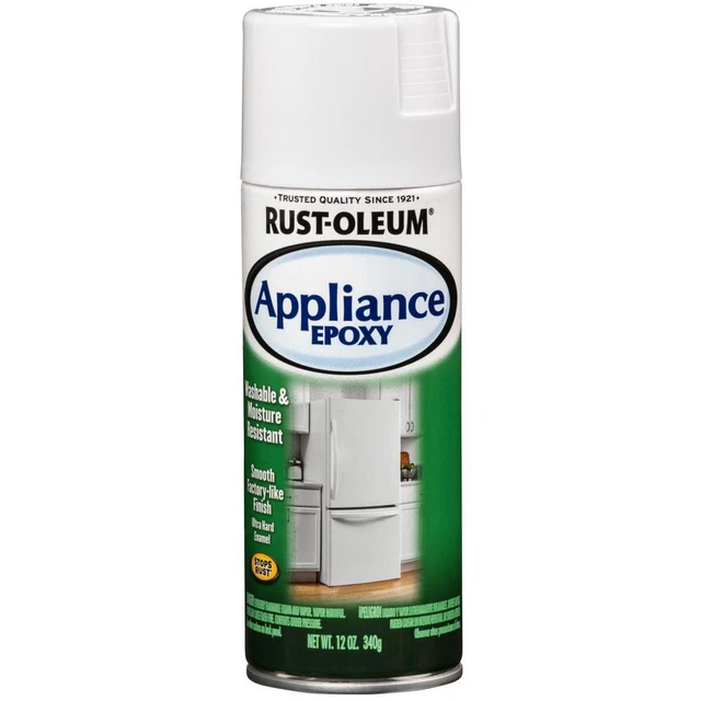 RUSTOLEUM APPLIANCE EPOXY in Gloss White Spray Paint 12 Oz. can Touch