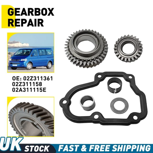 FOR VW TRANSPORTER MK4 1990-03 5th Gear Repair Set 02Z311361 Gear Pair ...