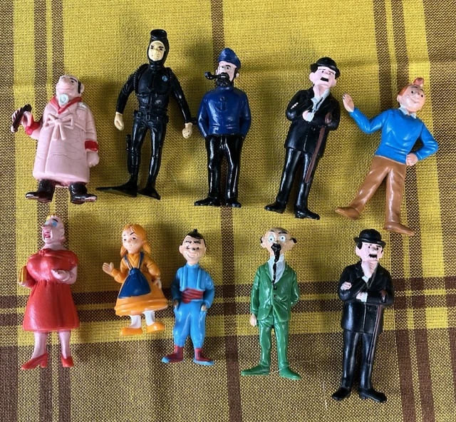 FIGURINE MADAME VLEK TINTIN Hergé 1973 Vintage ESSO BELVISION LAC AUX