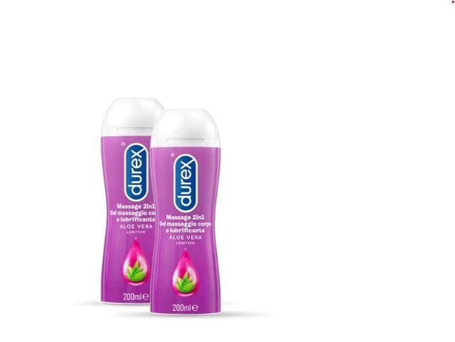 Massage 2 in 1, Gel Lubrificante Intimo a Base Acqua E Gel per Massaggi.