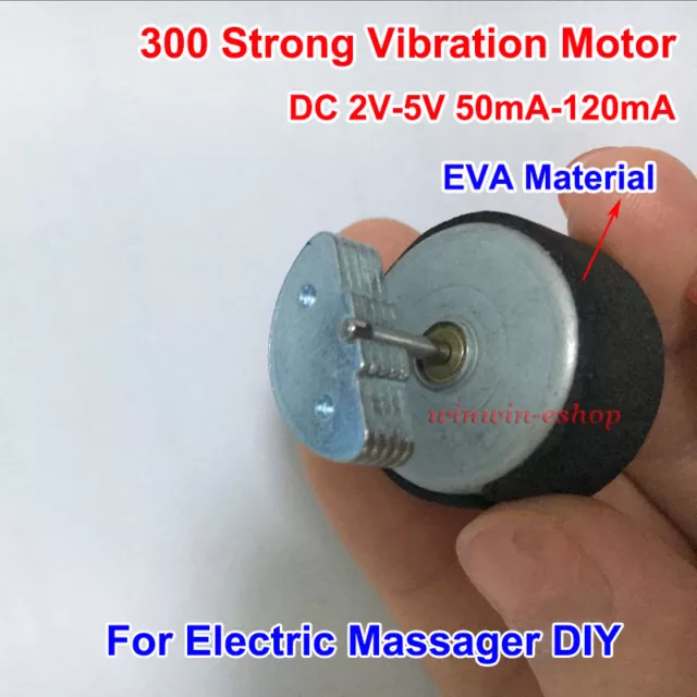 300 Micro Vibration Carbon Brush Motor DC 2V-5V 120mA for Electric Massager DIY