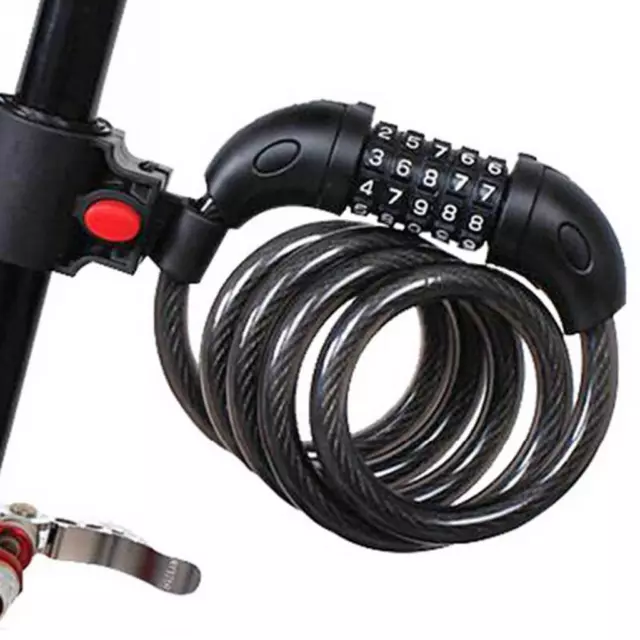 Bike Lock Cable Bike Cable Basic Self Coiling Resettable Combination Cable Bike