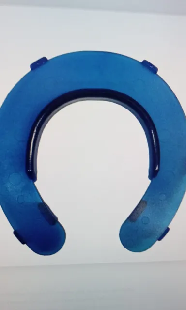 Hufeinlage Hufplatte aus Kunststoff flach Luwex Gr. L blau Set: hinten + vorne