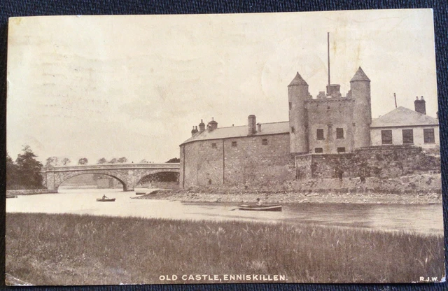Old Castle Enniskillen Ireland Postcard