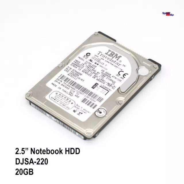 IBM DJSA-220 20.0GB 2.5" Pulgadas Portátil Notebook HDD Disco Duro 07N4090