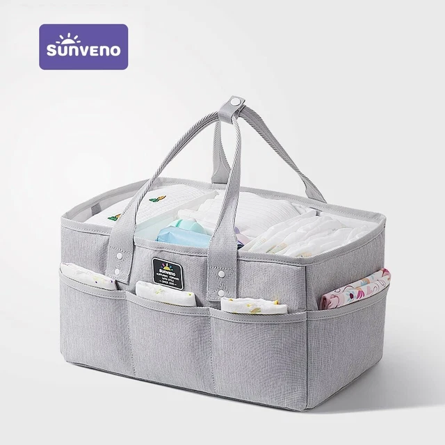 Baby Diaper Organiser Storage Box Nappy Caddy Felt Changing Kids Carrier Bag