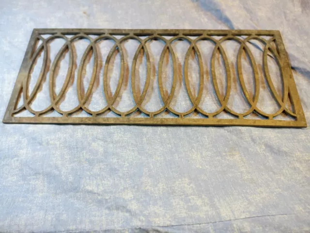 Vintage Brass french cathedral scroll looking panel