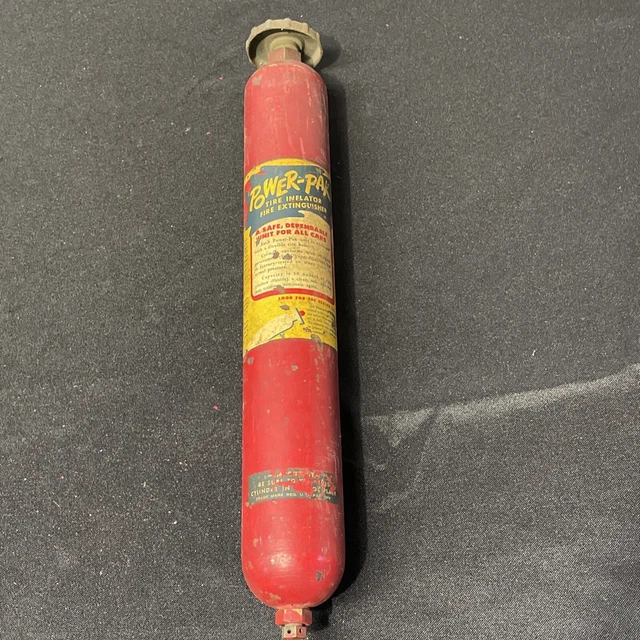 Vintage Power Pak Fire Extinguisher  Empty