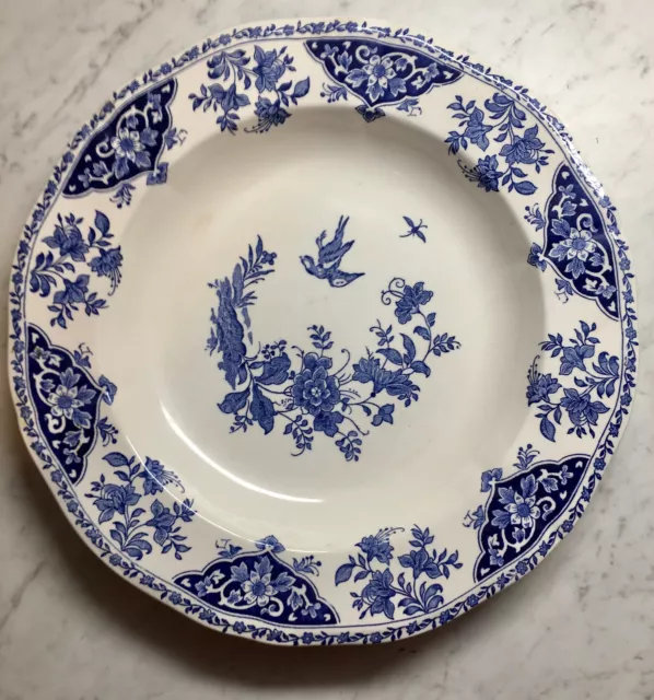 Plat Rond Creux GIEN DELFT Bleu - Faïence de Gien