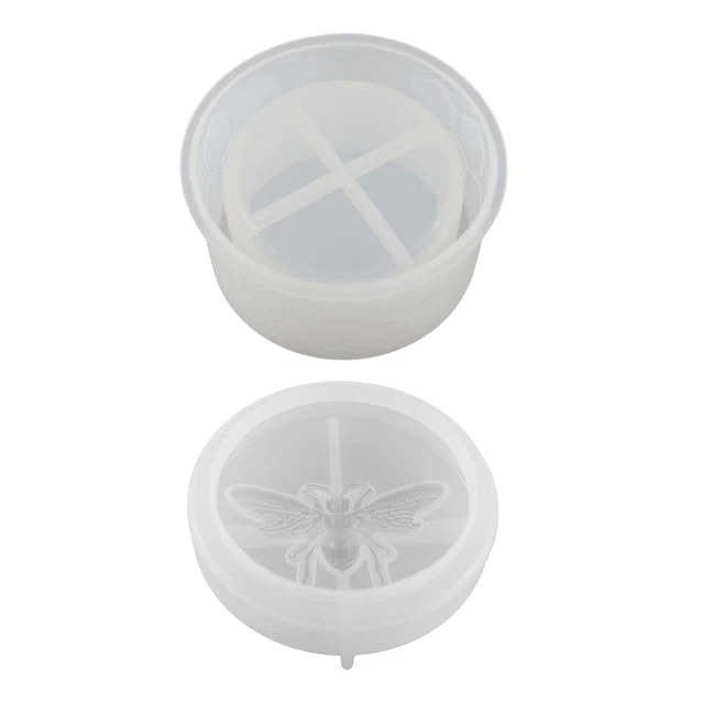 Box Resin Molds - Silicone Storage Box Epoxy Casting Mold with Lid Home Decor FS