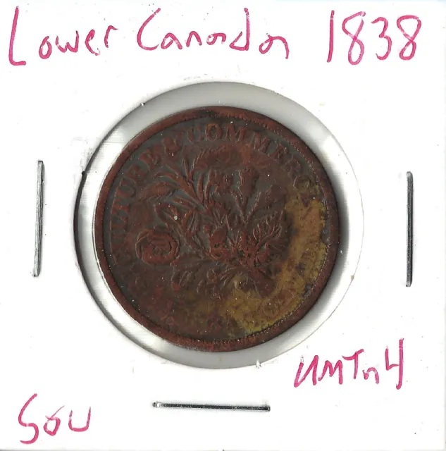 Coin Lower Canada Sou 1838 KMTn4, Combined shipping