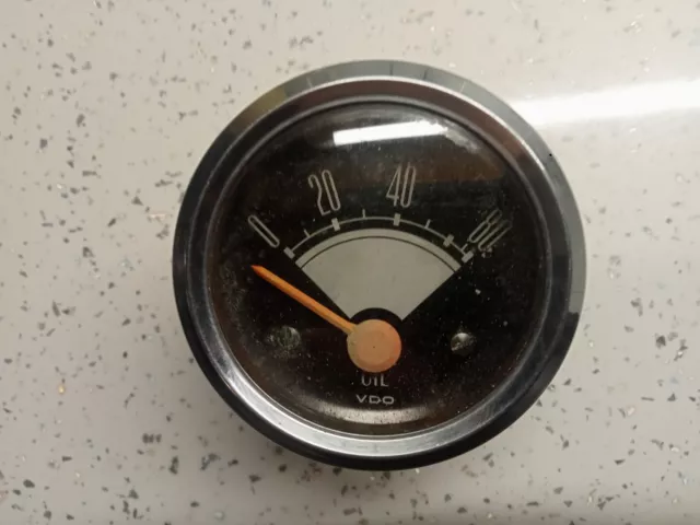 Vintage Vdo Oil Pressure Gauge