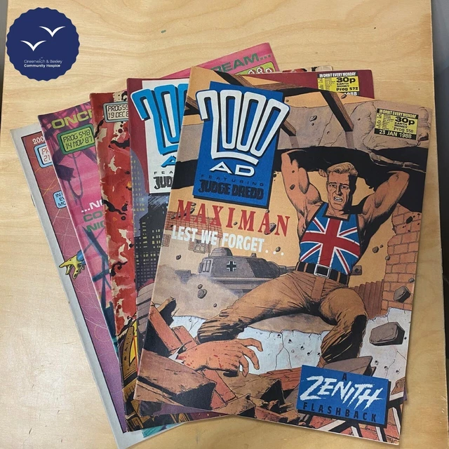 5 x Vintage 2000Ad Judge Dread Comic books 1987-1988 Collectibles Bundles Lot