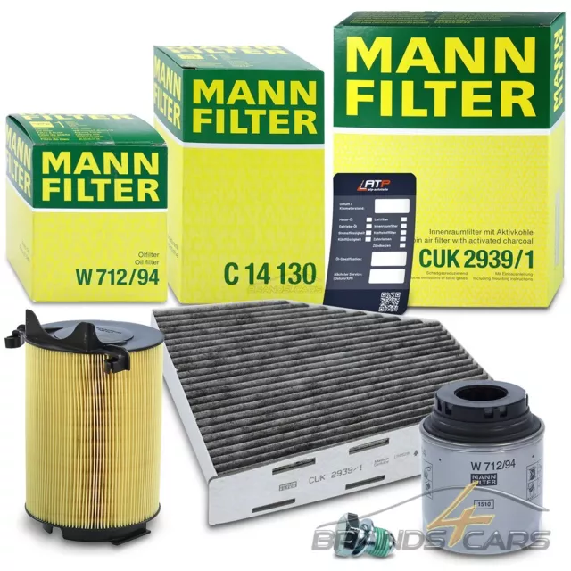 Mann-Filter Inspektionspaket Filtersatz A Für Vw Golf 6 5K Aj 1.2 1.4 Tsi 10-