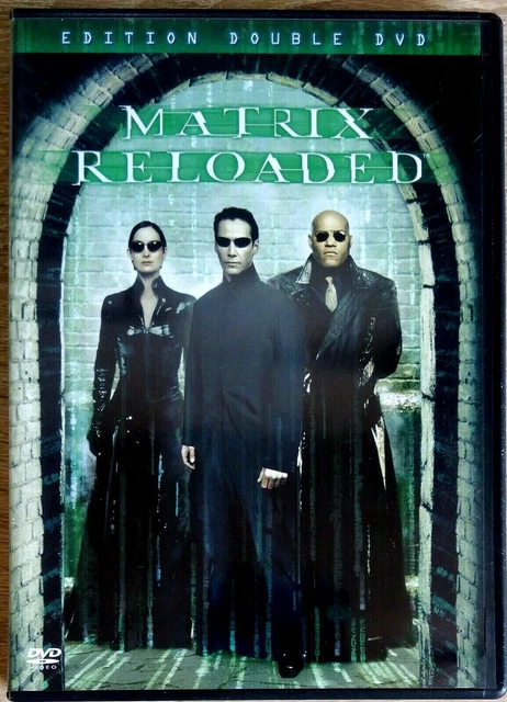 DVD DOUBLE MATRIX Reloaded/Wachowski/Keanu Reeves/Laurence Fishburne ...