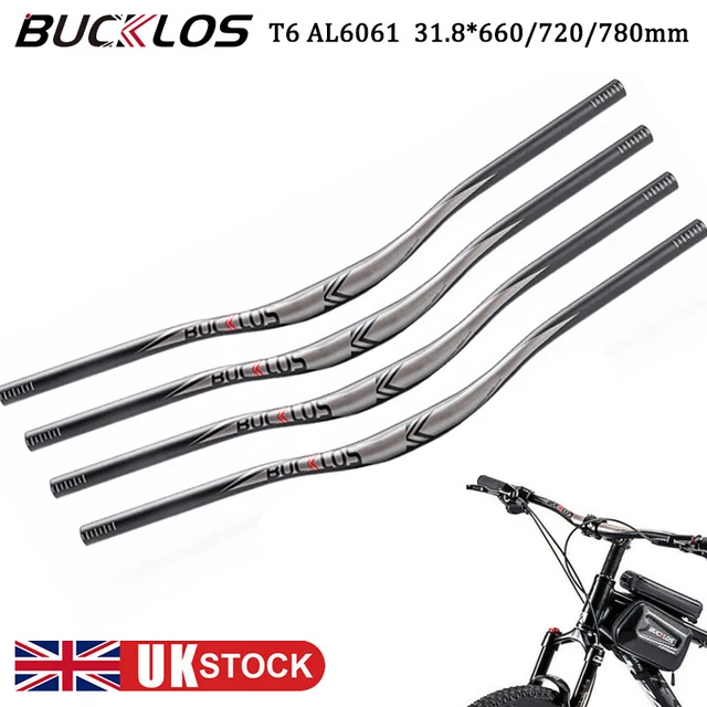 25.4/31.8 Mountain Bike Handlebar Aluminum BMX Road Flat Riser Bar 660/720/780mm