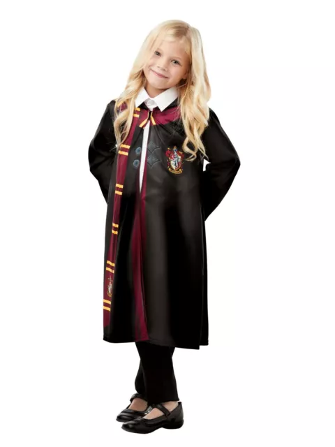 Child Official Harry Potter Printed Gryffindor School Robe Fancy Dress Costume