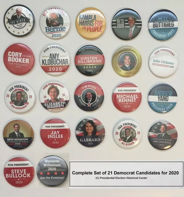 2020 Democrat Candidate Collector's Set #2 of 23 (DEMOCRAT-23-ALL-SET2)