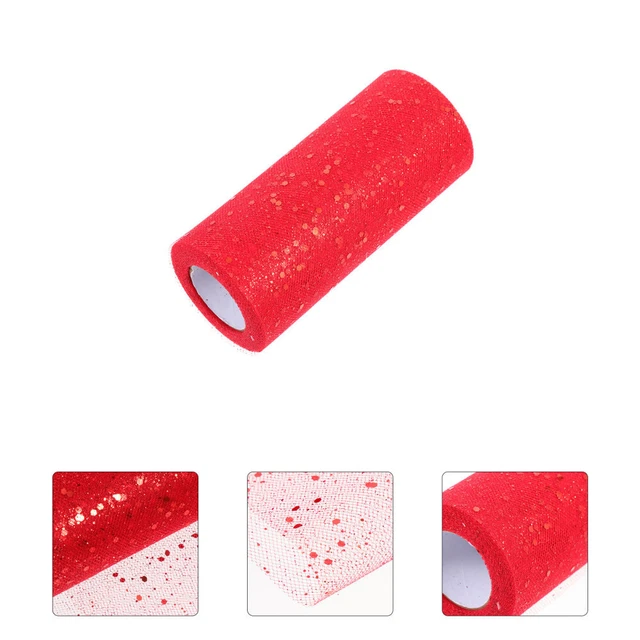 1 rollo mesa falda brillo papel regalo tul tul tela para decoración hágalo usted mismo