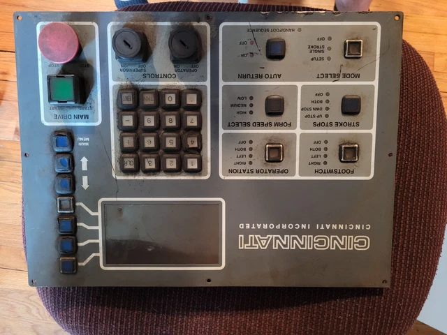 cincinnati press brake control panel