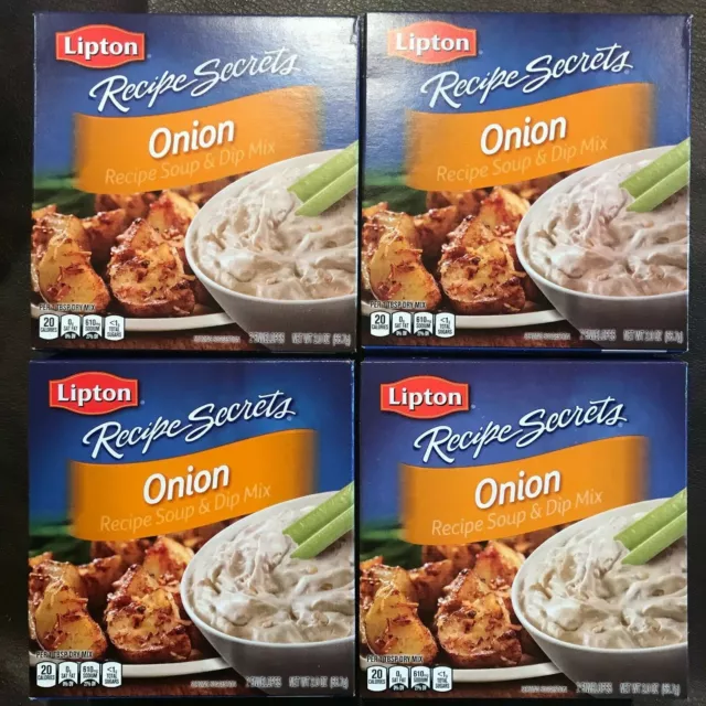 Onion Soup Mix Lipton Recipe Secrets Lot of 4- 1 Each Free Ship