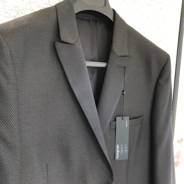 M & S Mens Brown & Black evening/dress jacket  - size 44 Short Slim Fit - New!