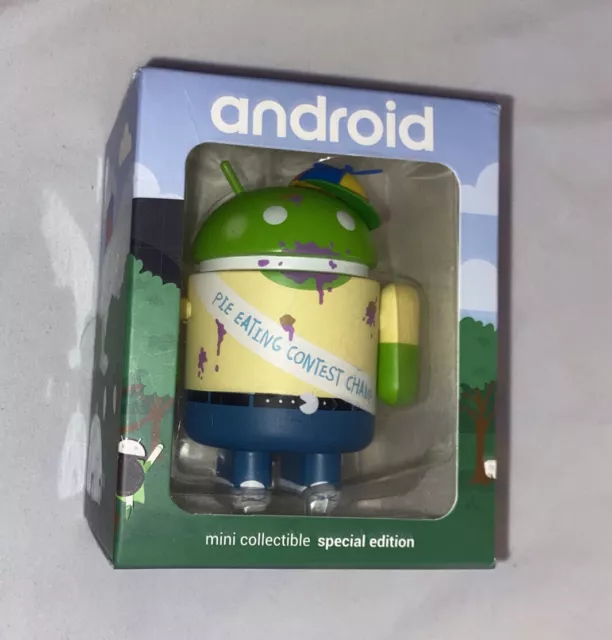Google Android Figure 2018 Intern Pie Eating Contest Champ Mini Special Edition