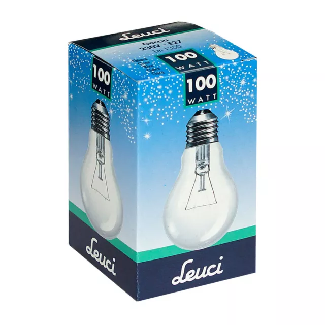10x Leuci Glühbirne 100W E27 klar Glühlampe 100 Watt Glühbirnen warmweiß dimmbar 3