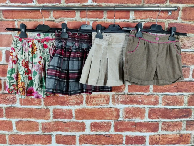Girls Bundle Age 4-5 Years Next Boden M&S Skirt Shorts Set Floral Tartan 110Cm