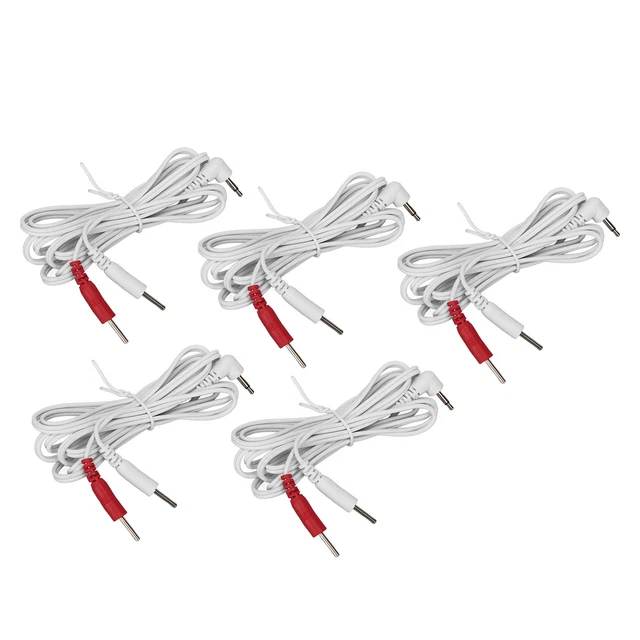 5 Pièces Fil 'électrode Blanc 2.5mm Coude 1.5m Fil 'électrode Portable