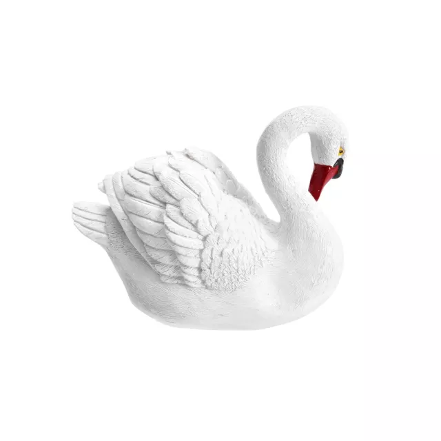 Lifesize White Swan Decoy Pond Decoration Floating Ornamental Garden Scarer